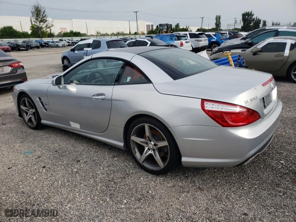 2013 Mercedes-Benz SL-Class SL 550 with VIN WDDJK7DA4DF007827, listed as a Copart auction lot 59263754 with 57,094 mi miles and Salvage Title. Bid and sale history available at carsss.com. Image 2.