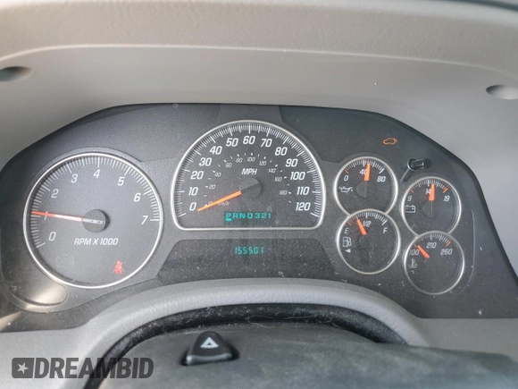 2005 GMC Envoy SLE with VIN 1GKDS13S452173325, listed as a Copart auction lot 61304205 with 155,501 mi miles and Clean title. Bid and sale history available at DreamBid. Image 9.