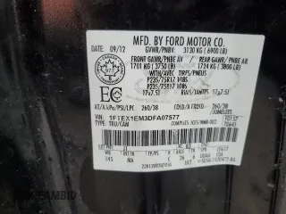 2013 Ford F-150 XL with VIN 1FTEX1EM3DFA07577, listed as a Copart auction lot 44247345 with 324,437 mi miles and Salvage title. Bid and sale history available at DreamBid. Image 12.