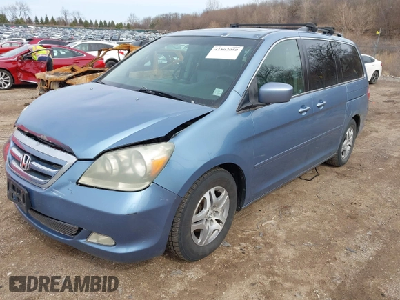 2006 Honda Odyssey EX-L with VIN 5FNRL38736B000599, listed as a IAAI auction lot 41862050 with 225,164 mi miles. Bid and sale history available at carsss.com. Image 2.