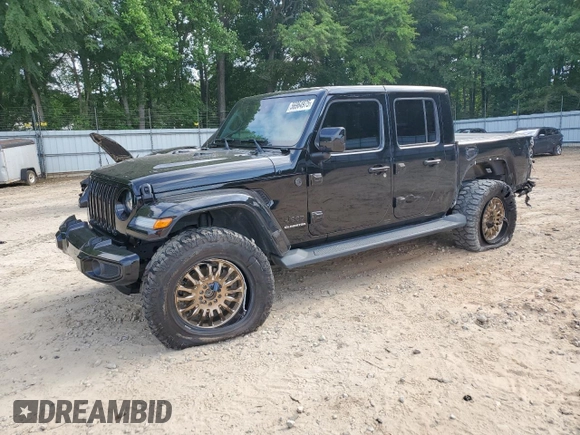 2021 Jeep Gladiator High Altitude with VIN 1C6HJTFGXML570864, listed as a Copart auction lot 56964975 with 67,538 mi miles and Salvage title. Bid and sale history available at DreamBid. Image 1.