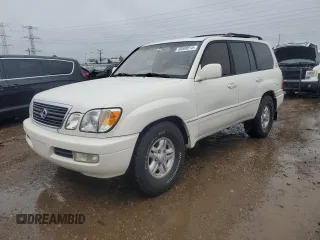 2000 Lexus LX 470 z VIN JT6HT00WXY0120728, wystawiony jako Copart lot #59509515 z przebiegiem 360 131 mil mil oraz Czysty tytuł • Clean title. Historia ofert i sprzedaży dostępna na DreamBid. Obrazek 1.