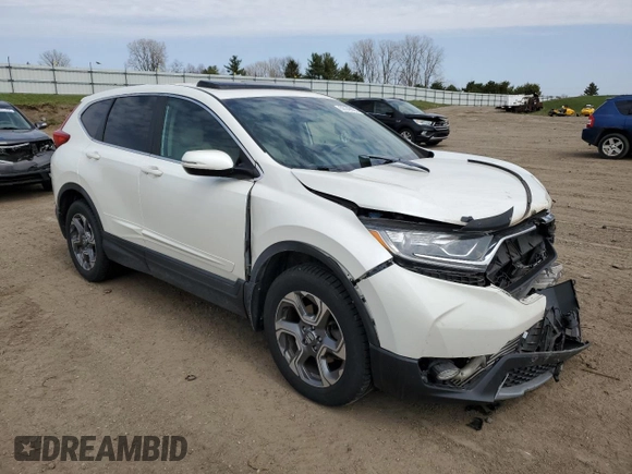 2017 Honda CR-V EX-L with VIN 5J6RW2H8XHL011099, listed as a Copart auction lot 53149895 with 70,689 mi miles and Salvage Title. Bid and sale history available at carsss.com. Image 4.