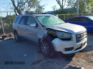 2015 GMC Acadia SLT z VIN 1GKKRRKD6FJ116331, wystawiony jako IAAI lot #41896169 z przebiegiem 231 219 mil mil oraz . Historia ofert i sprzedaży dostępna na DreamBid. Obrazek 1.