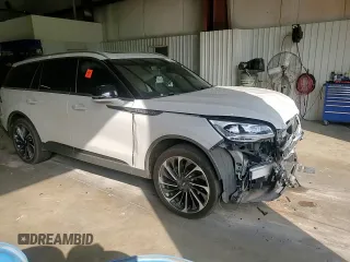 2021 Lincoln Aviator Reserve with VIN 5LM5J7XC9MGL13856, listed as a Copart auction lot 53813935 with 56,816 mi miles and Salvage title. Bid and sale history available at DreamBid. Image 14.