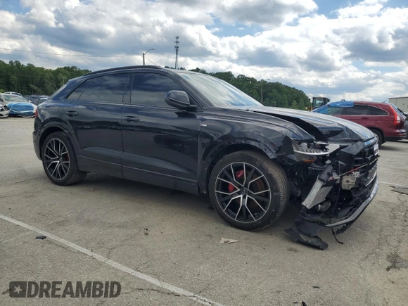 2020 Audi Q8 Prestige z VIN WA1FVAF16LD005292, wystawiony jako Copart lot #57674325 z przebiegiem 62 874 mil mil oraz Szkoda całkowita • Salvage title. Historia ofert i sprzedaży dostępna na DreamBid. Obrazek 4.