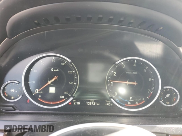 2014 BMW 7 Series ALPINA B7 with VIN WBAYE8C54ED135263, listed as a Copart auction lot 46452435 with 138,731 mi miles and Salvage title. Bid and sale history available at DreamBid. Image 9.
