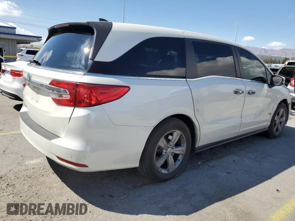 2018 Honda Odyssey EX-L with VIN 5FNRL6H72JB058195, listed as a Copart auction lot 51543075 with 84,625 mi miles and Salvage Title. Bid and sale history available at carsss.com. Image 3.