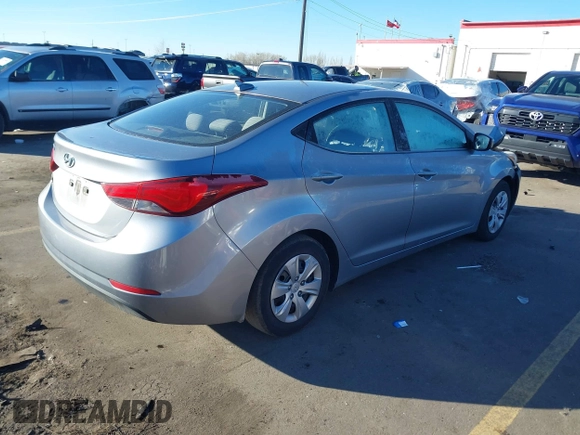 2016 Hyundai Elantra SE with VIN 5NPDH4AE3GH711779, listed as a IAAI auction lot 41290861 with 103,931 mi miles and . Bid and sale history available at DreamBid. Image 4.