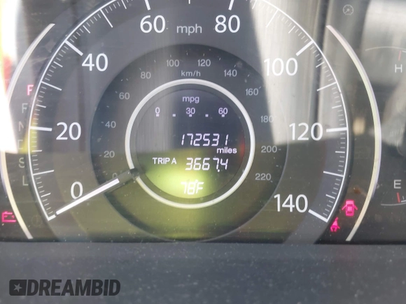 2015 Honda CR-V EX-L with VIN 2HKRM4H77FH632137, listed as a IAAI auction lot 42158111 with 172,531 mi miles. Bid and sale history available at carsss.com. Image 15.