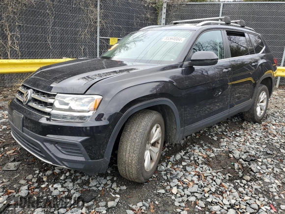 2019 Volkswagen Atlas S z VIN 1V2AP2CA5KC589675, wystawiony jako Copart lot #85564084 z przebiegiem 54 915 mil mil oraz Szkoda całkowita • Salvage title. Historia ofert i sprzedaży dostępna na DreamBid. Obrazek 1.
