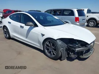 2021 Tesla Model S Long Range with VIN 5YJSA1E59MF441259, listed as a IAAI auction lot 42003907 with Not provided miles and . Bid and sale history available at DreamBid. Image 1.
