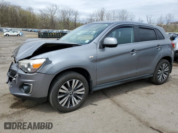 2013 Mitsubishi Outlander Sport SE with VIN 4A4AR4AUXDE014251, listed as a Copart auction lot 53883495 with 111,028 mi miles and Salvage Title. Bid and sale history available at carsss.com. Image 1.