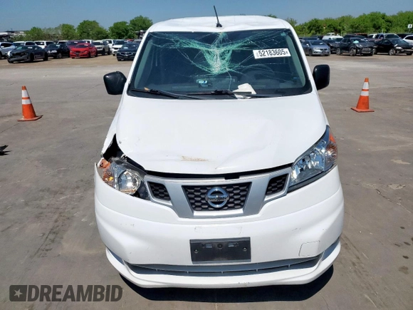 2020 Nissan NV200 Compact Cargo SV with VIN 3N6CM0KN3LK699807, listed as a Copart auction lot 52183605 with 0 mi miles and Salvage Title. Bid and sale history available at carsss.com. Image 5.