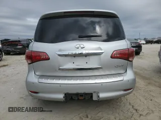 2016 Infiniti QX80 with VIN JN8AZ2NC0G9400496, listed as a Copart auction lot 43552395 with 161,648 mi miles and Salvage Title. Bid and sale history available at DreamBid. Image 6.
