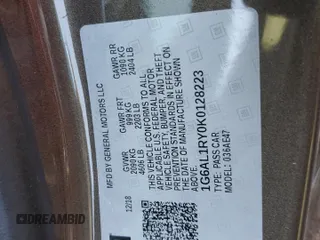 2019 Cadillac ATS-V with VIN 1G6AL1RY0K0128223, listed as a Copart auction lot 83231664 with 48,913 mi miles and Salvage Title. Bid and sale history available at carsss.com. Image 12.