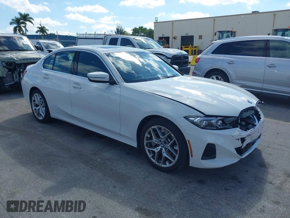 2025 BMW 3 Series 330i with VIN 3MW69CW02S8E96501, listed as a IAAI auction lot 41501968 with 10,864 mi miles and . Bid and sale history available at carsss.com. Image 1.
