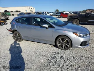 2022 Subaru Impreza Sport with VIN 4S3GTAM64N3712396, listed as a Copart auction lot 88758185 with 25,970 mi miles and Salvage Title. Bid and sale history available at carsss.com. Image 4.