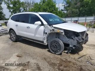 2017 Chevrolet Traverse LT with VIN 1GNKRHKD7HJ126138, listed as a Copart auction lot 51772195 with 136,618 mi miles and Salvage Title. Bid and sale history available at DreamBid. Image 4.