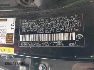 2020 Toyota Prius L Eco с VIN JTDKARFU7L3111264, выставлен на аукционе IAAI как лот 42840874 с пробегом 200 931 миль миль и . История ставок и продаж доступна на DreamBid. Изображение 9.