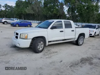 2006 Dodge Dakota SLT with VIN 1D7HE48N46S605282, listed as a Copart auction lot 52635085 with 275,039 mi miles and Salvage Title. Bid and sale history available at DreamBid. Image 1.
