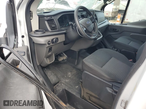 2021 Ford Transit Cargo with VIN 1FTBR1Y80MKA66332, listed as a Copart auction lot 60969155 with 160,742 mi miles and Salvage title. Bid and sale history available at DreamBid. Image 8.