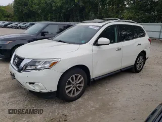 2014 Nissan Pathfinder S with VIN 5N1AR2MM4EC705596, listed as a Copart auction lot 72656534 with 57,357 mi miles and Clean Title. Bid and sale history available at carsss.com. Image 1.