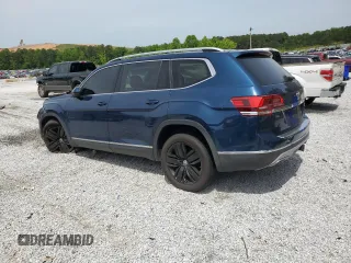 2018 Volkswagen Atlas SEL Premium with VIN 1V2NR2CA1JC572687, listed as a Copart auction lot 55915415 with 75,737 mi miles and Salvage title. Bid and sale history available at DreamBid. Image 2.