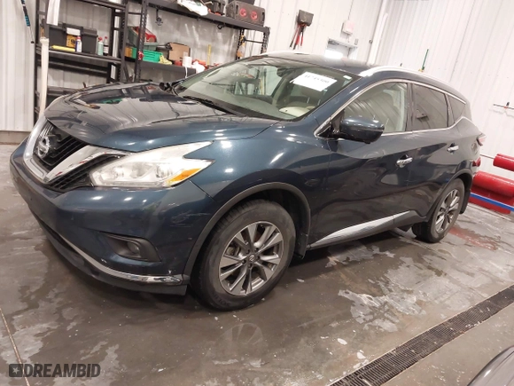 2016 Nissan Murano S with VIN 5N1AZ2MG1GN120699, listed as a IAAI auction lot 41745300 with 99,345 mi miles. Bid and sale history available at carsss.com. Image 17.