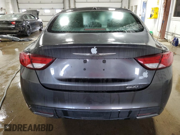 2015 Chrysler 200 S with VIN 1C3CCCBGXFN515782, listed as a Copart auction lot 78106164 with 138,569 mi miles and Clean Title. Bid and sale history available at carsss.com. Image 6.