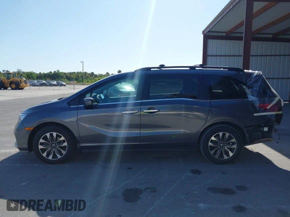 2024 Honda Odyssey EX-L with VIN 5FNRL6H65RB069145, listed as a IAAI auction lot 42120381 with 15,207 mi miles and . Bid and sale history available at DreamBid. Image 14.