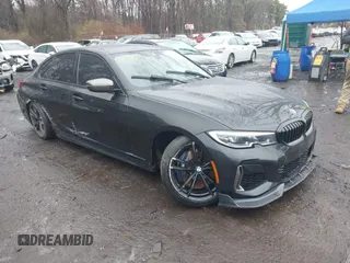 2020 BMW 3 Series M340i with VIN 3MW5U7J03L8B36115, listed as a IAAI auction lot 41957726 with 49,361 mi miles. Bid and sale history available at carsss.com. Image 1.