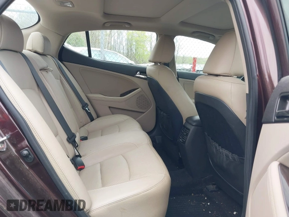 2013 Kia Optima EX with VIN 5XXGN4A73DG147517, listed as a IAAI auction lot 41959679 with 133,810 mi miles and . Bid and sale history available at DreamBid. Image 8.
