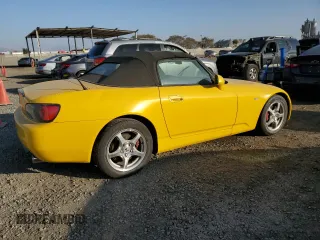 2001 Honda S2000 z VIN JHMAP11491T005400, wystawiony jako Copart lot #44014225 z przebiegiem 146 890 mil mil oraz Czysty tytuł • Clean title. Historia ofert i sprzedaży dostępna na DreamBid. Obrazek 3.