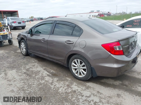 2012 Honda Civic EX-L with VIN 2HGFB2F95CH516460, listed as a IAAI auction lot 41897905 with 222,739 mi miles and . Bid and sale history available at DreamBid. Image 3.