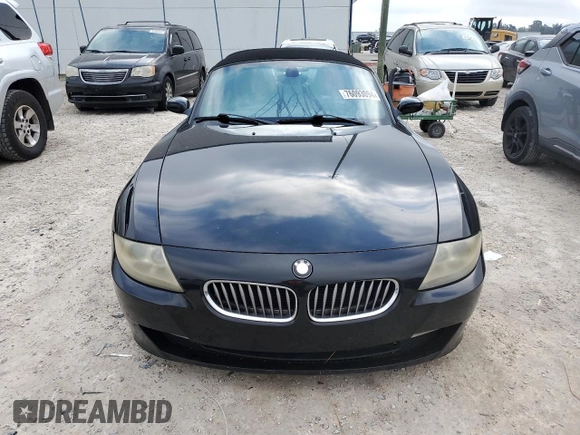 2006 BMW Z4 3.0si with VIN 4USBU53556LX01572, listed as a Copart auction lot 76093094 with 170,750 mi miles and Salvage Title. Bid and sale history available at carsss.com. Image 5.
