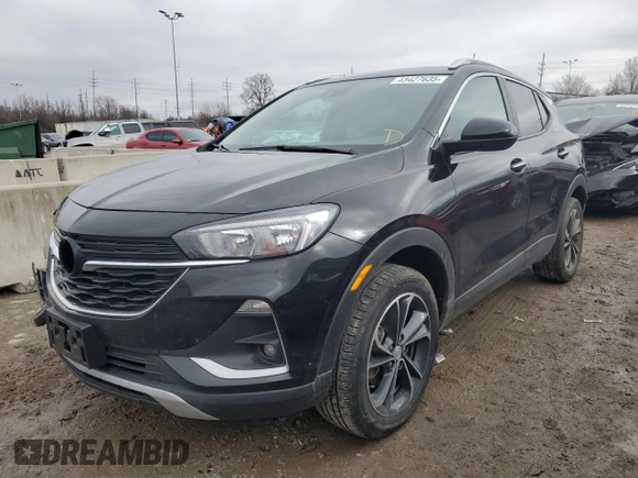2023 Buick Encore GX Select with VIN KL4MMESL1PB157670, listed as a Copart auction lot 43427635 with 73,723 mi miles and Salvage title. Bid and sale history available at DreamBid. Image 1.