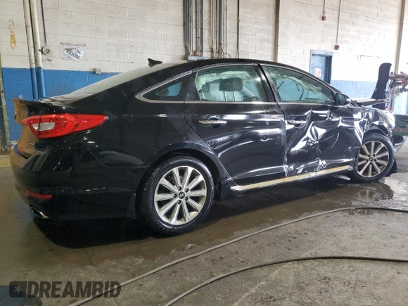 2017 Hyundai Sonata Sport with VIN 5NPE34AFXHH438739, listed as a Copart auction lot 51800645 with Not Provided miles and Clean Title. Bid and sale history available at DreamBid. Image 3.