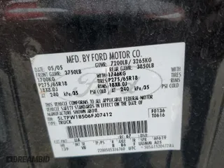 2006 Lincoln Mark LT with VIN 5LTPW18506FJ07412, listed as a Copart auction lot 76993854 with 202,637 mi miles and Salvage Title. Bid and sale history available at carsss.com. Image 12.