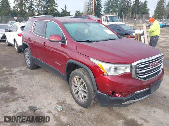 2017 GMC Acadia SLE with VIN 1GKKNSLA9HZ294472, listed as a IAAI auction lot 41080125 with 124,432 mi miles. Bid and sale history available at carsss.com. Image 1.
