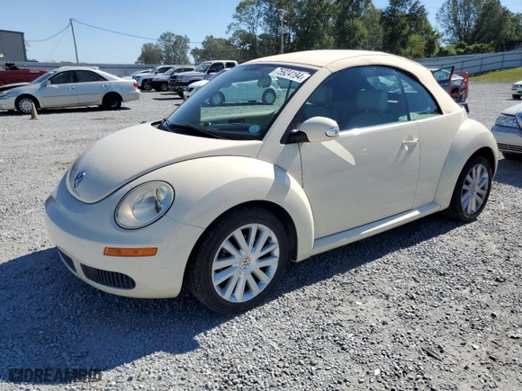 2009 Volkswagen New Beetle Convertible S with VIN 3VWRF31Y29M407532, listed as a Copart auction lot 75924194 with 72,524 mi miles and Salvage Title. Bid and sale history available at carsss.com. Image 1.