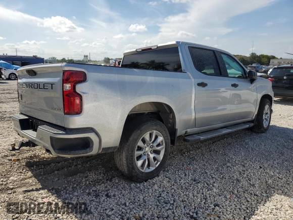 2020 Chevrolet Silverado 1500 Custom with VIN 3GCPWBEF8LG317269, listed as a Copart auction lot 55976795 with 45,878 mi miles and Salvage Title. Bid and sale history available at DreamBid. Image 3.