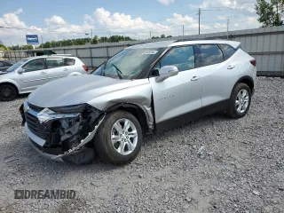 2022 Chevrolet Blazer LT z VIN 3GNKBDRS2NS124163, wystawiony jako Copart lot #60945084 z przebiegiem 57 199 mil mil oraz Szkoda całkowita • Salvage title. Historia ofert i sprzedaży dostępna na DreamBid. Obrazek 1.