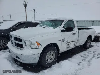 2019 Ram 1500 Classic Tradesman with VIN 3C6JR6DT0KG522621, listed as a Copart auction lot 44314695 with 91,488 mi miles and Salvage Title. Bid and sale history available at carsss.com. Image 1.