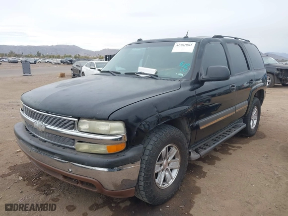 2005 Chevrolet Tahoe LT with VIN 1GNEC13T25R195635, listed as a IAAI auction lot 41581082 with 353,913 mi miles. Bid and sale history available at carsss.com. Image 2.