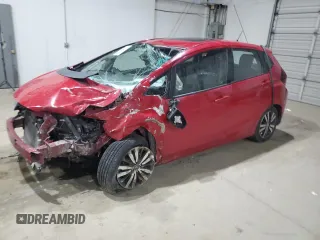 2015 Honda Fit EX-L with VIN 3HGGK5H86FM741938, listed as a Copart auction lot 48023625 with 0 mi miles and Salvage Title. Bid and sale history available at carsss.com. Image 1.