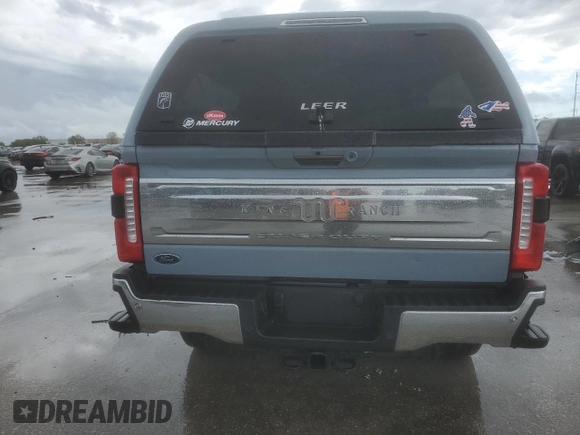 2024 Ford Super Duty F-250 SRW XL with VIN 1FT8W2BM5RED02980, listed as a Copart auction lot 49395015 with 37,462 mi miles and Salvage Title. Bid and sale history available at carsss.com. Image 6.