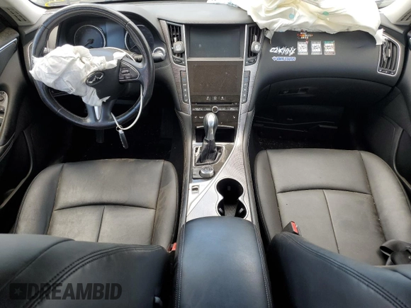 2014 Infiniti Q50 Premium with VIN JN1BV7AR8EM682225, listed as a Copart auction lot 56753125 with 121,000 mi miles and Salvage title. Bid and sale history available at DreamBid. Image 8.