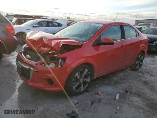 2017 Chevrolet Sonic Premier with VIN 1G1JF5SB7H4130160, listed as a Copart auction lot 88858845 with 152,865 mi miles and Salvage Title. Bid and sale history available at carsss.com. Image 1.