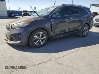 2019 Kia Sorento EX V6 with VIN 5XYPHDA5XKG464435, listed as a Copart auction lot 48409705 with 119,107 mi miles and Salvage Title. Bid and sale history available at carsss.com. Image 1.